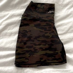 Alphalete Alphalux Camo shorts